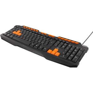 Deltaco GAMING keyboard, anti-ghosting, USB, nordic, black/orange