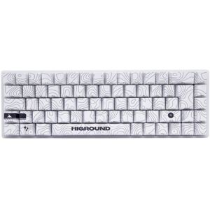 Higround SNOWSTONE Base 65 Hotswap Gaming Keyboard - ISO German [White Flame]