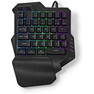 Nedis Wired Gaming Keyboard   USB Type-A   Membrane Nøgler   RGB   Enhånds   Universel   USB Drevet   Strømkabellængde: 1.60 m   Gaming