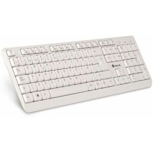 Tastatur NGS NGS-KEYBOARD-0284 Hvid Spansk qwerty QWERTY