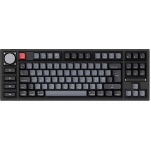 Keychron Q3 Pro QMK TKL Hotswap RGB Backlight ISO Knob Version - Carbon Black [K Pro Red]