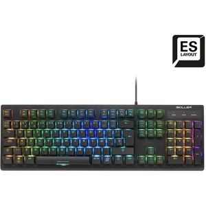 Tastatur Sharkoon 4044951030866 Sort Spansk qwerty