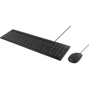 Deltaco Keyboard kit with mouse, PAN Nordic layout, USB, black