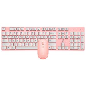 Chasing leopard ZGB 8820 Candy Color trådløst tastatur + mus-serien (lyserød)