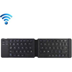 My Store K018 USB Charging Foldable 67 Keys Bluetooth Wireless Keyboard (Black)