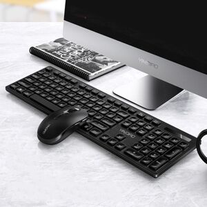 YINDIAO V3 Max Business Office Silent Wireless Keyboard Mouse Set (Black)