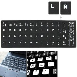 Shoppo Marte Spanish Learning Keyboard Layout Sticker for Laptop / Desktop Computer Keyboard