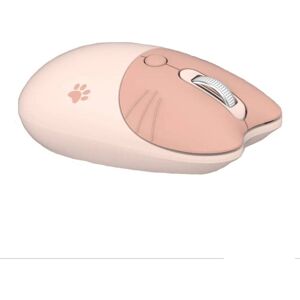 Shoppo Marte M3 3 Keys Cute Silent Laptop Wireless Mouse, Spec: Wireless Version (Milk Tea)