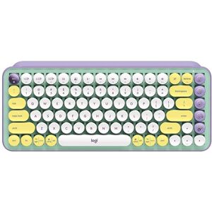 Logitech POP KEYS Round Button Bluetooth Mechanical Keyboard (Purple)