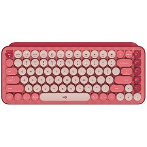 Logitech POP KEYS Round Button Bluetooth Mechanical Keyboard (Pink)