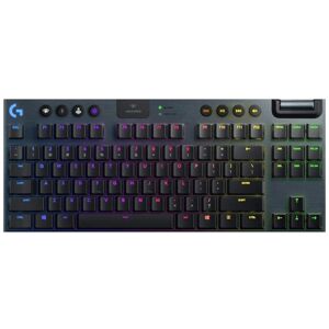 Logitech G913 TKL Wireless RGB Mechanical Gaming Keyboard, Tea Shaft (GL-Tactile)(Black)