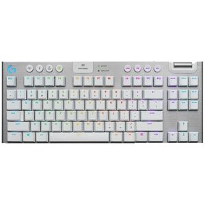 Logitech G913 TKL Wireless RGB Mechanical Gaming Keyboard (GL-Tactile)(White)