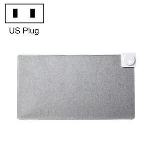 Joyroom JR-CY335 220V Smart Office Desktop Heating Thermostatic Mouse Pad, US Plug, Size: 60x36cm(Llight Gray)