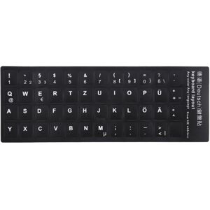 Shoppo Marte German Learning Keyboard Layout Sticker for Laptop / Desktop Computer Keyboard