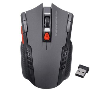 Shoppo Marte 6-keys 2.4G 1600DPI Three-speed Adjustable Wireless Office Mouse(Silver Grey)