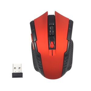 Shoppo Marte 6-keys 2.4G 1600DPI Three-speed Adjustable Wireless Office Mouse(Red)