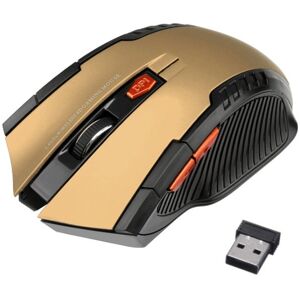 Shoppo Marte 6-keys 2.4G 1600DPI Three-speed Adjustable Wireless Office Mouse(Gold)