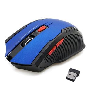 Shoppo Marte 6-keys 2.4G 1600DPI Three-speed Adjustable Wireless Office Mouse(Blue)