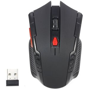 Shoppo Marte 6-keys 2.4G 1600DPI Three-speed Adjustable Wireless Office Mouse(Black)