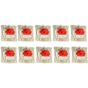 10PCS Cherry MX RGB Transparent Shaft Switch Mechanical Keyboard Triangular Shaft Body, Color: Red Shaft