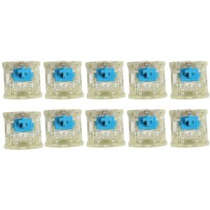 10PCS Cherry MX RGB Transparent Shaft Switch Mechanical Keyboard Triangular Shaft Body, Color: Green Shaft