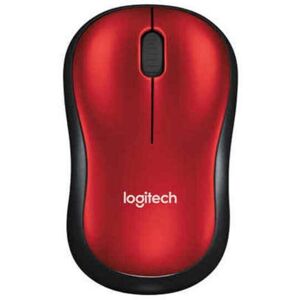 Trådløs mus Logitech M185 Rød Sort/Rød