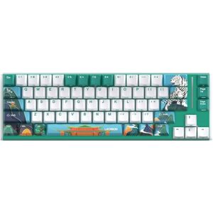 Shoppo Marte LEOBOG K67 2.4G Bluetooth Wireless RGB Three Mode Customized Mechanical Keyboard, Ice Crystal Switch (Green)