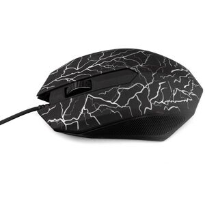 Shoppo Marte Small Special Shaped 3 Buttons USB Wired Luminous Gamer Computer Gaming Mouse(Black)