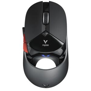 Rapoo VT960 1600 DPI 7 Keys Dual Mode Macro Programmable Symphony RGB Backlit Wireless Gaming Mouse(Black)