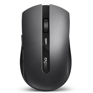 Rapoo 7200M 1600 DPI 6 Buttons 2.4GHz Wireless Bluetooth 4.0 Multi-modes Mouse Notebook Office Mute Mouse(Dark Gray)