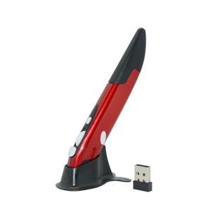 Shoppo Marte PR-03 2.4G USB Receiver Adjustable 1600 DPI Wireless Optical Pen Mouse for Computer PC Laptop Drawing Teaching (Red)