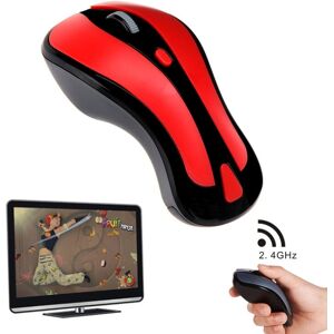 Shoppo Marte PR-01 6D Gyroscope Fly Air Mouse 2.4G USB Receiver 1600 DPI Wireless Optical Mouse for Computer PC Android Smart TV Box (Red + Black)