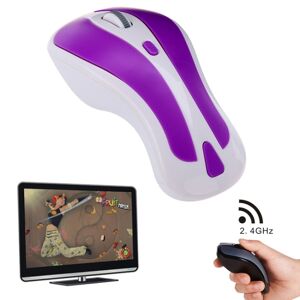 Shoppo Marte PR-01 6D Gyroscope Fly Air Mouse 2.4G USB Receiver 1600 DPI Wireless Optical Mouse for Computer PC Android Smart TV Box (Purple + White)