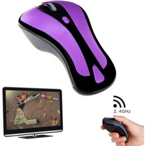 Shoppo Marte PR-01 6D Gyroscope Fly Air Mouse 2.4G USB Receiver 1600 DPI Wireless Optical Mouse for Computer PC Android Smart TV Box (Purple + Black)