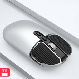 Shoppo Marte M203 2.4Ghz 5 Buttons 1600DPI Wireless Optical Mouse Computer Notebook Office Home Silent Mouse, Style:2.4G(Silver)