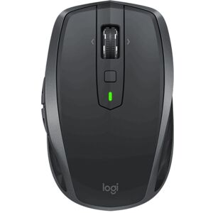 Logitech MX Anywhere 2S 4000DPI Bluetooth + Unifying Dual-mode Rechargeable Symmetrical Design Wireless Optical Gaming Mouse (Black)