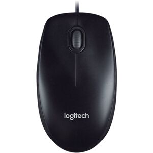 Logitech M100R USB Interface Full Size 1000DPI Wired Optical Mouse (Black)