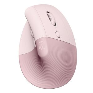 Logitech Lift Vertical 1000DPI 2.4GHz Ergonomic Wireless Bluetooth Dual Mode Mouse (Pink)