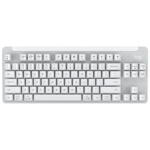 Logitech K855 Wireless Bluetooth Dual Mode Silent Mechanical Keyboard (White)