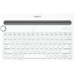 Logitech K480 Multi-device Bluetooth 3.0 Wireless Bluetooth Keyboard with Stand (White)