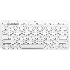 Logitech K380 Portable Multi-Device Wireless Bluetooth Keyboard (White)