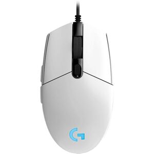 Logitech G102 6-keys RGB Glowing 6000DPI Five-speed Adjustable Wired Optical Gaming Mouse, Length: 2m (White)