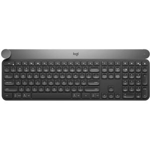 Logitech Craft Wireless Smart Bluetooth Dual Mode Silent Keyboard(Black)