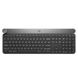 Logitech Craft Wireless Smart Bluetooth Dual Mode Silent Keyboard(Black)