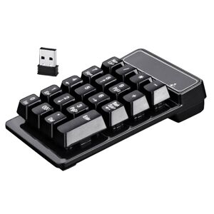 Shoppo Marte K3 19 Key 2.4G Wireless Mini Digital Keyboard Suspension Machinery Keypad(Black)