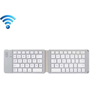 Shoppo Marte K018 USB Charging Foldable 67 Keys Bluetooth Wireless Keyboard (Silver)