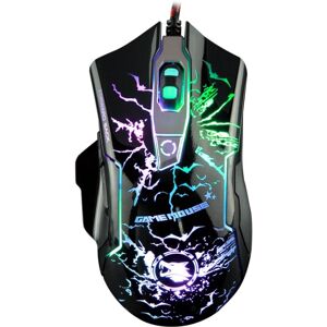 K-RAY M728 Ergonomics Design Game Backlight USB Wired Mouse(Black)