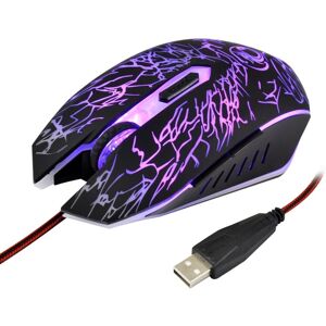 Shoppo Marte Estone X5 USB 6 Buttons 3600 DPI Wired Optical Gaming Mouse for Computer PC Laptop(Black)