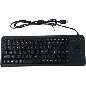 Shoppo Marte DS-8900 USB Interface Prevent Water Splashing Laser Engraving Character One-piece Wired Trackball Keyboard, Length: 1.5m