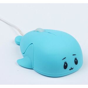 Shoppo Marte Cute Cartoon Wired Mouse Girl Office Home Laptop  Mouse(Blue)